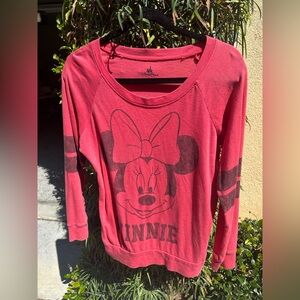 Disneyland Minnie Varsity Longsleeve Tee